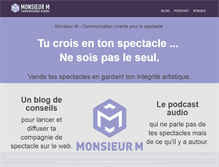 Tablet Screenshot of monsieur-m.fr
